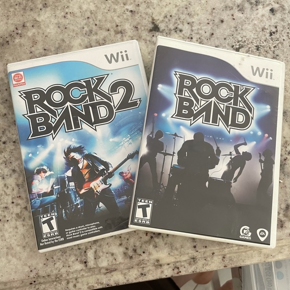 Nintendo | Games | Rock Band And Rock Band 2 Wii Games | Poshmark